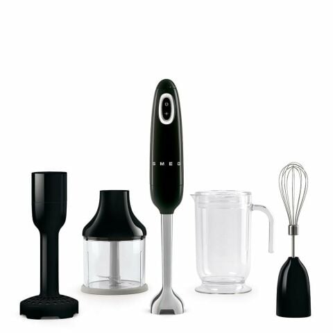 Smeg Retro Siyah El Blender Seti Tritan