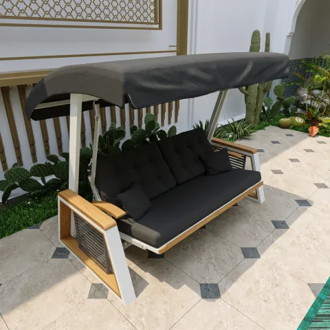 Roma Alüminyum Salıncak Beyaz