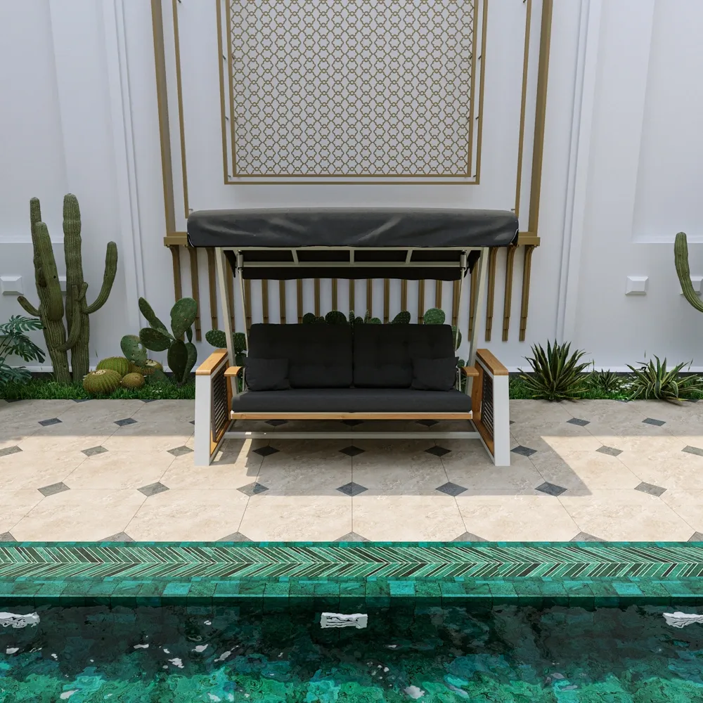 Roma Alüminyum Salıncak Beyaz