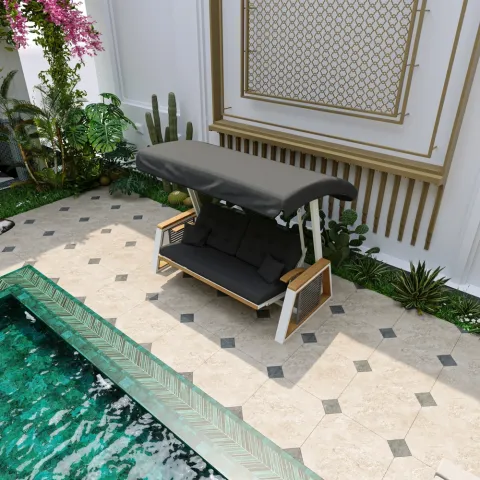 Roma Alüminyum Salıncak Beyaz