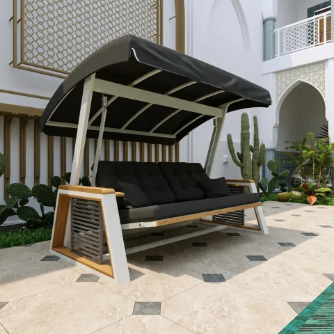 Roma Alüminyum Salıncak Beyaz