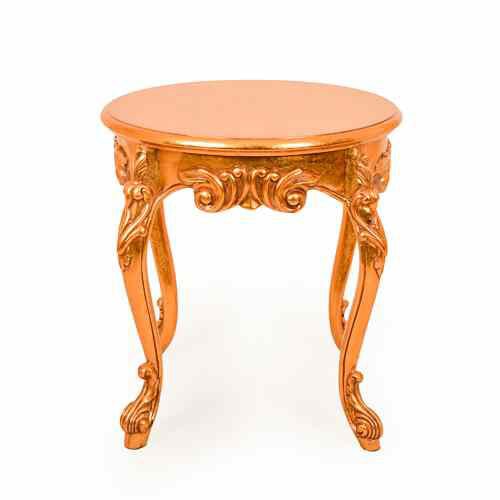 طاولة قهوة لالي فيسكوس بأوراق ذهبية