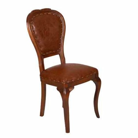 Oymalı Ceviz Sandalye