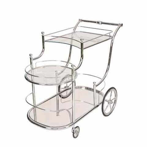 Melodi Krom Servis Arabası