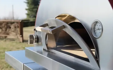 Gri 5 Pizza'lı Gazlı Fırın