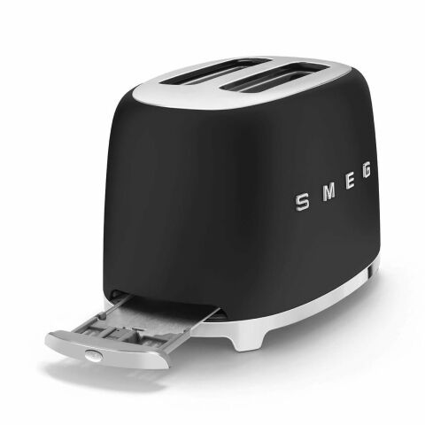 Smeg Mat Siyah 2 x 1 Ekmek Kızartma
