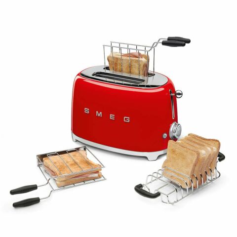 Smeg Kırmızı 2 x 1  Ekmek Kızartma