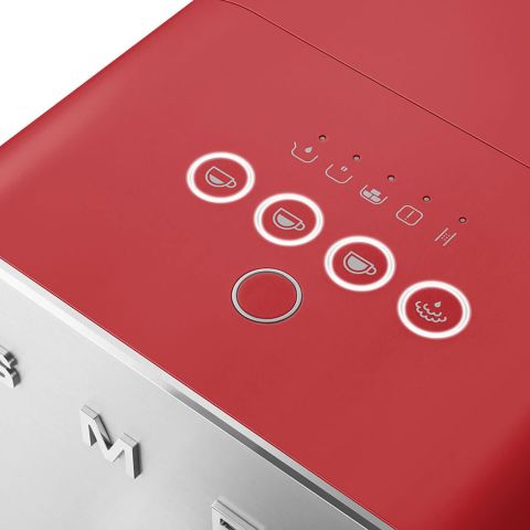 Smeg Mat Kırmızı Espresso Otomatik Kahve Makinesi