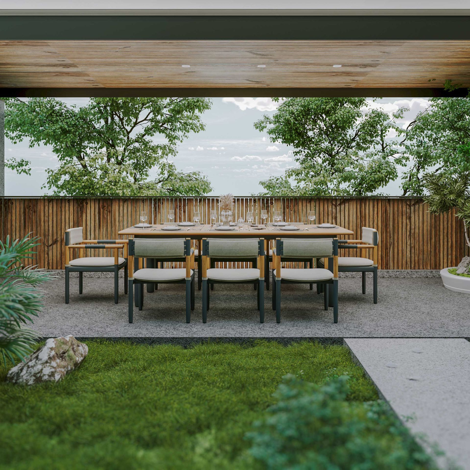 Icon Al. Bahçe Masa Takımı