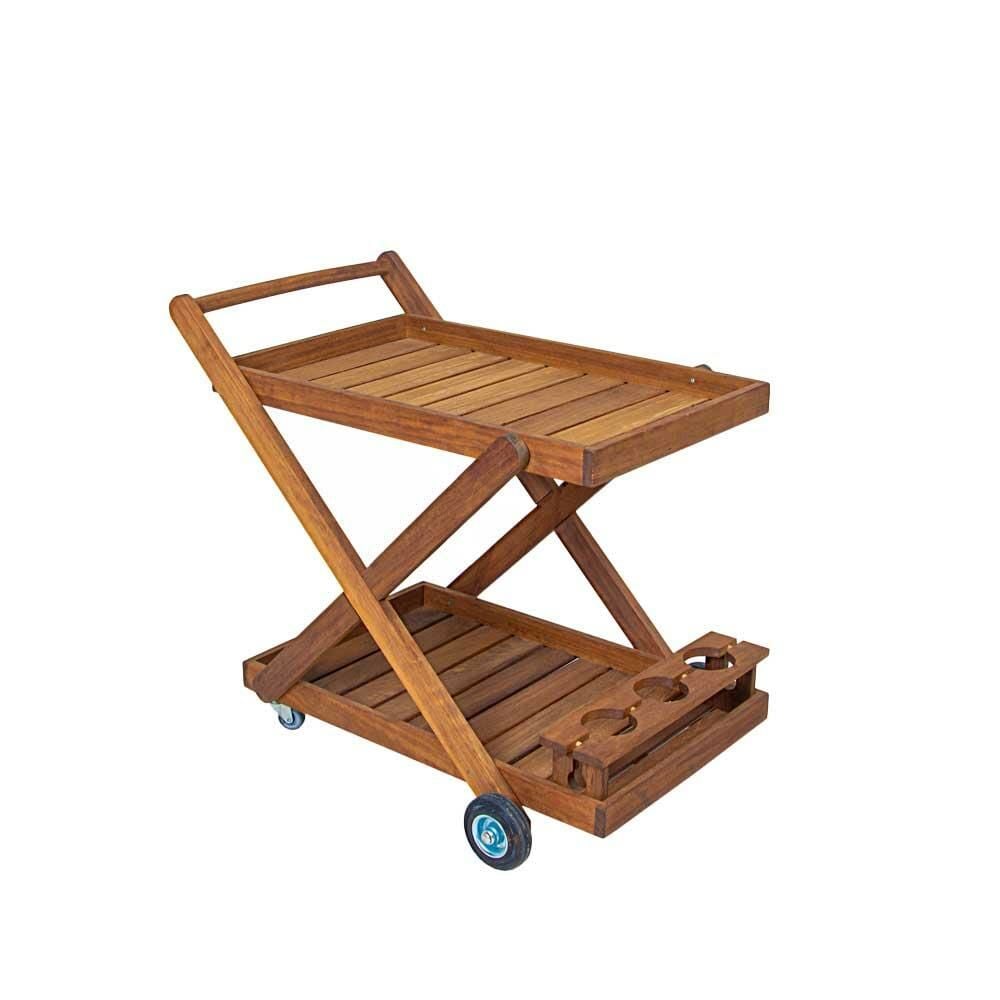 عربة خدمة خشب الساج