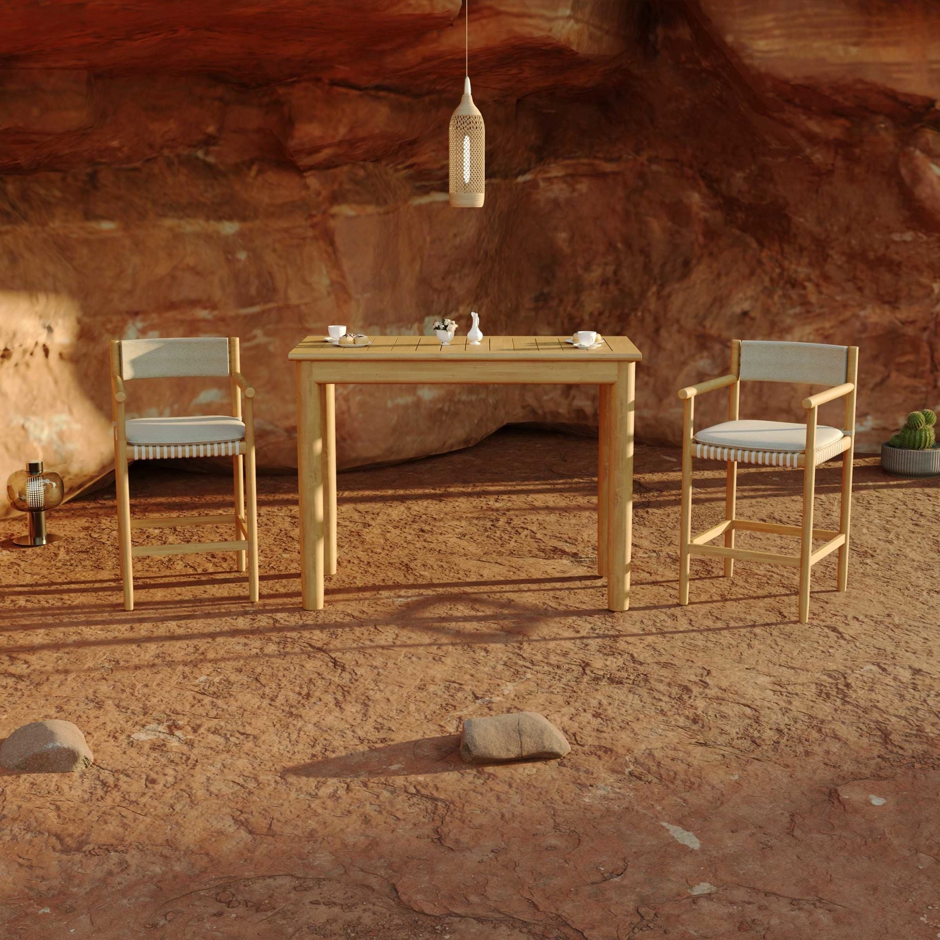 Icon Bahçe Bar Masa Takımı-145 Cm