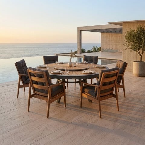 Çarkıfelek Bahçe Masa Takımı