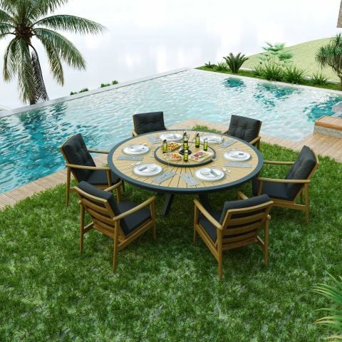 Çarkıfelek Bahçe Masa Takımı