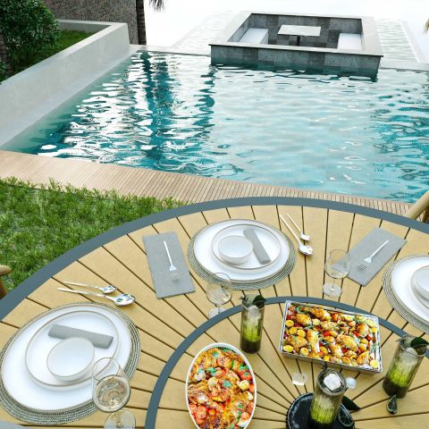 Çarkıfelek Bahçe Masa Takımı