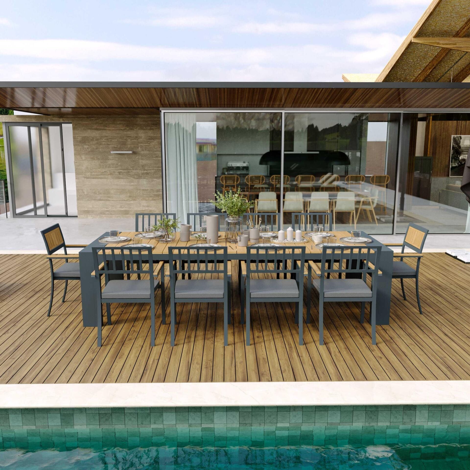 Trio Bahçe Masa Takımı