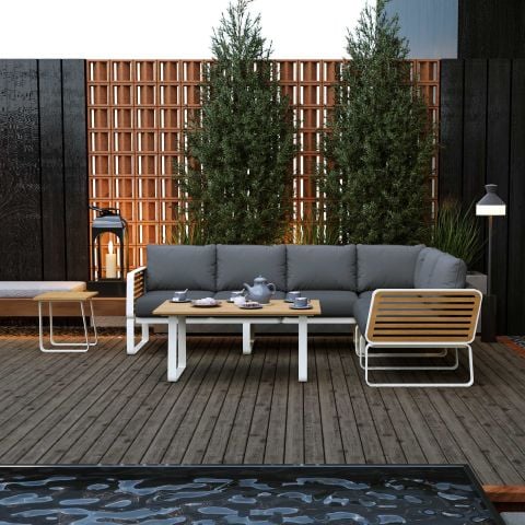 طقم أريكة زاوية لينا