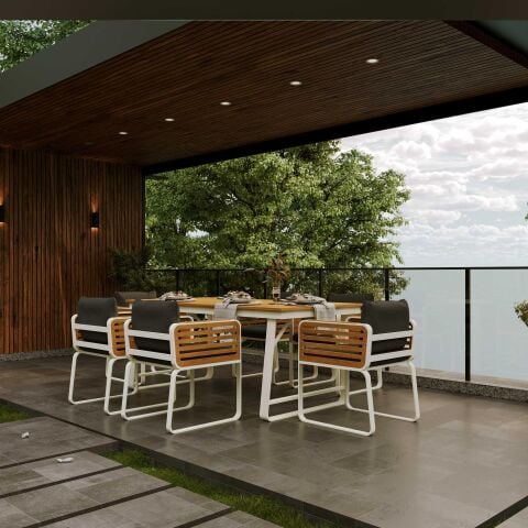 Lina Bahçe Masa Takımı-200 Cm