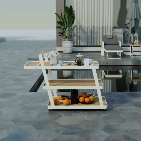 Alseca Krem Servis Arabası