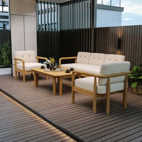 Defne Teak Bahçe Koltuk Takımı