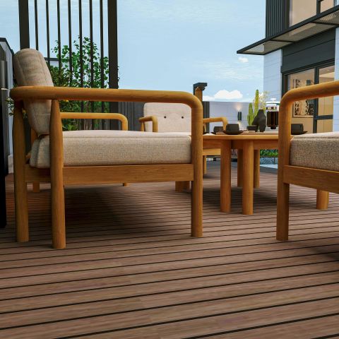 Defne Teak Bahçe Koltuk Takımı