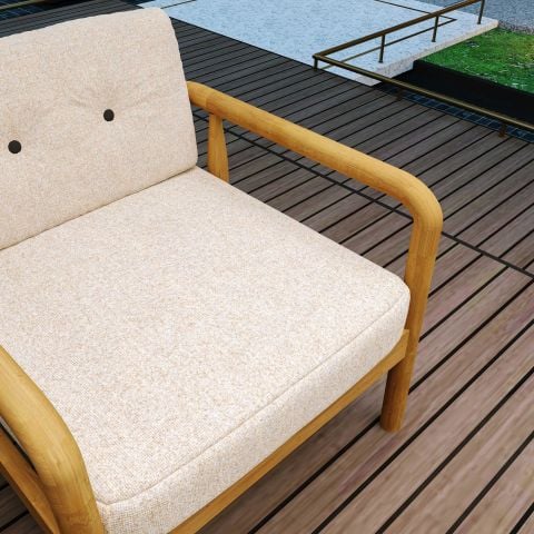 Defne Teak Bahçe Koltuk Takımı