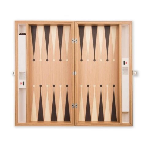 Zebrano Deri Kaplama Tavla