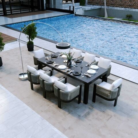 Oslo Bahçe Masa Takımı-230 Cm