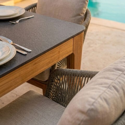 Albina Teak Bahçe Masa Takımı-200 Cm