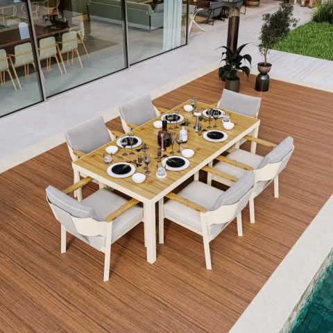 Isra Bahçe Masa Takımı-200 Cm