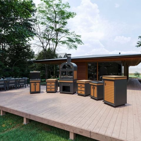 Barbekü Feniks Long Plus Teak