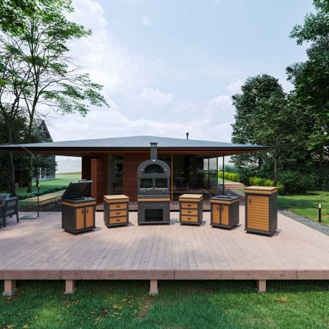 Barbekü Feniks Long Plus Teak