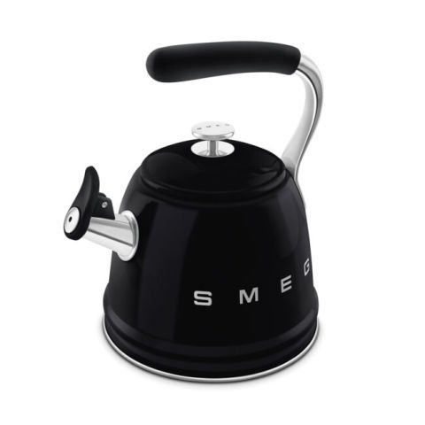 SMEG SİYAH OCAK ÜSTÜ DÜDÜKLÜ KETTLE