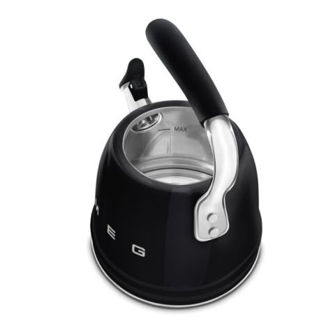 SMEG SİYAH OCAK ÜSTÜ DÜDÜKLÜ KETTLE