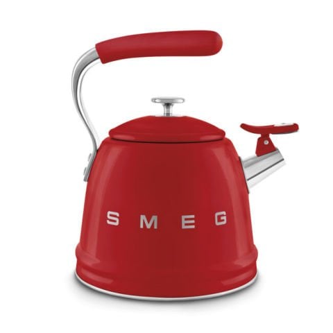 SMEG KIRMIZI OCAK ÜSTÜ DÜDÜKLÜ KETTLE