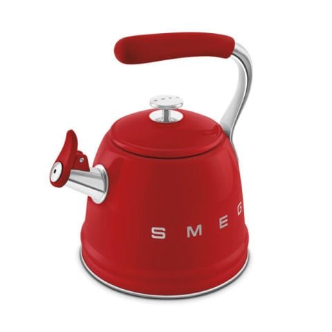 SMEG KIRMIZI OCAK ÜSTÜ DÜDÜKLÜ KETTLE