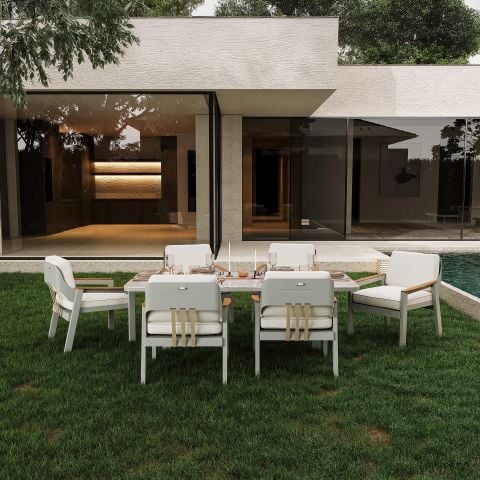 Selin Bahçe Masa Takımı-200 Cm