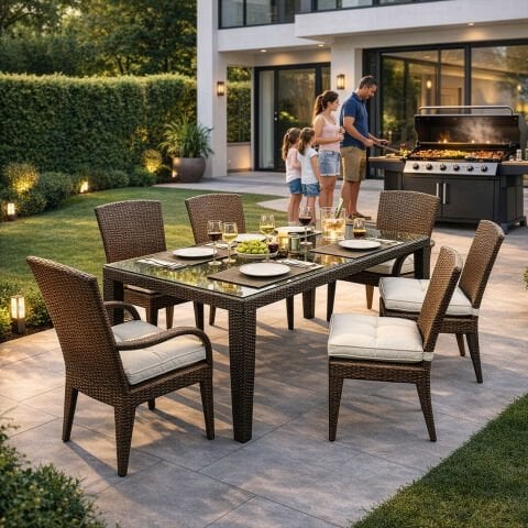 Pvc Bahçe Masa Takımı-140 Cm