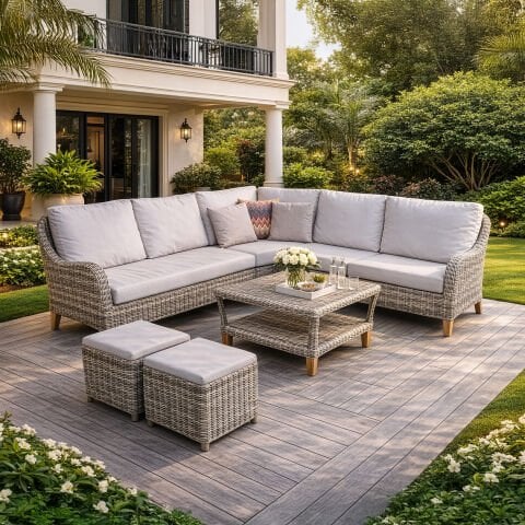 Star Pvc Köşe Bahçe Koltuk Takımı