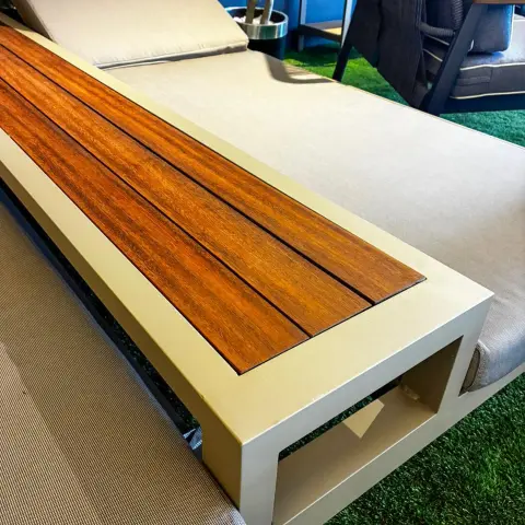 Çift Kişilik Perdeli Şezlong Cappicino