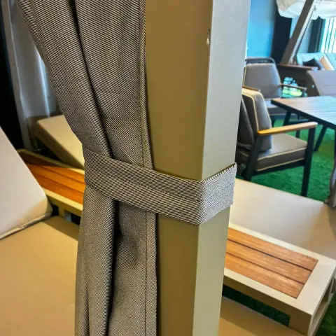 Çift Kişilik Perdeli Şezlong Cappicino