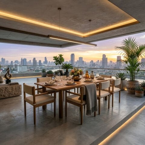 Icon Teak Bahçe Masa Takımı-300 Cm