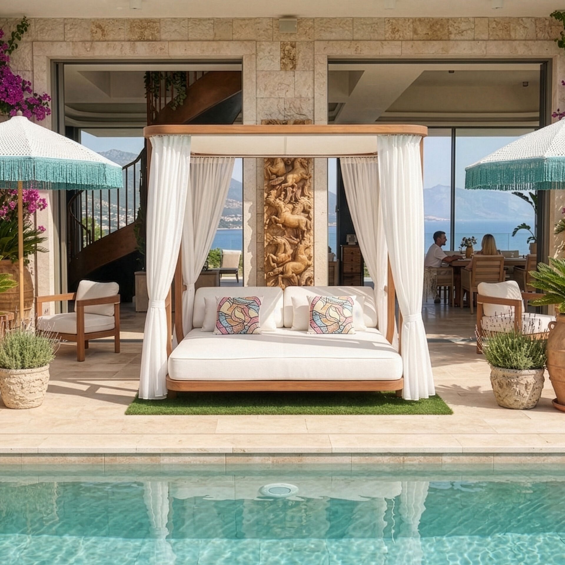 Star Pergola Teak Yatak