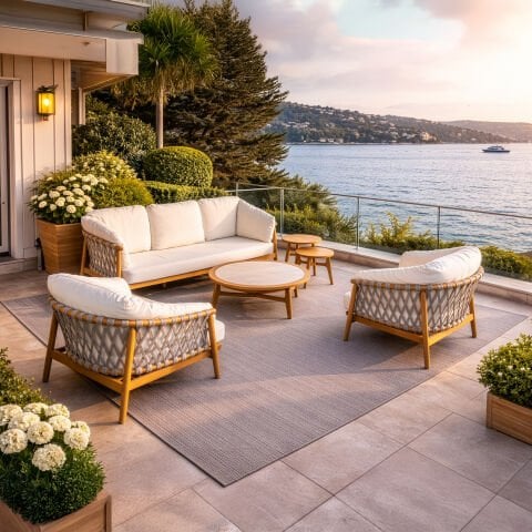 Troy Teak Bahçe Koltuk Takımı