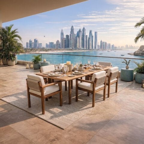 Eagle Teak Bahçe Masa Takımı-240 Cm