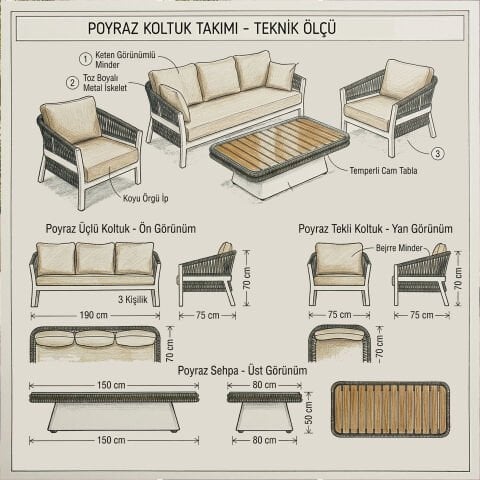 Poyraz Koltuk Takımı