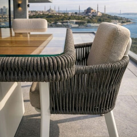 Poyraz Bahçe Masa Takımı-250 Cm
