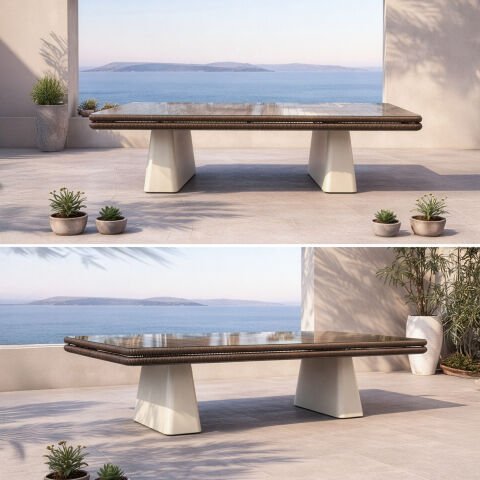 Poyraz Bahçe Masa Takımı-250 Cm