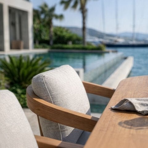 Vanessa Teak Bahçe Masa Takımı-225 Cm