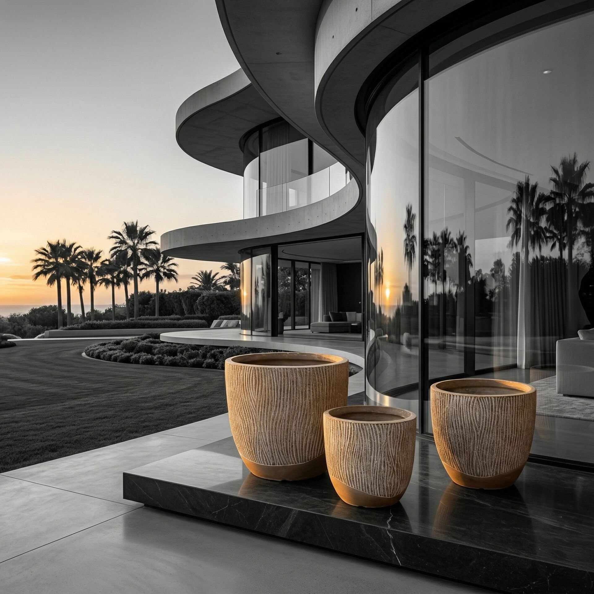 Bahçe Beton Saksı-1504Abc