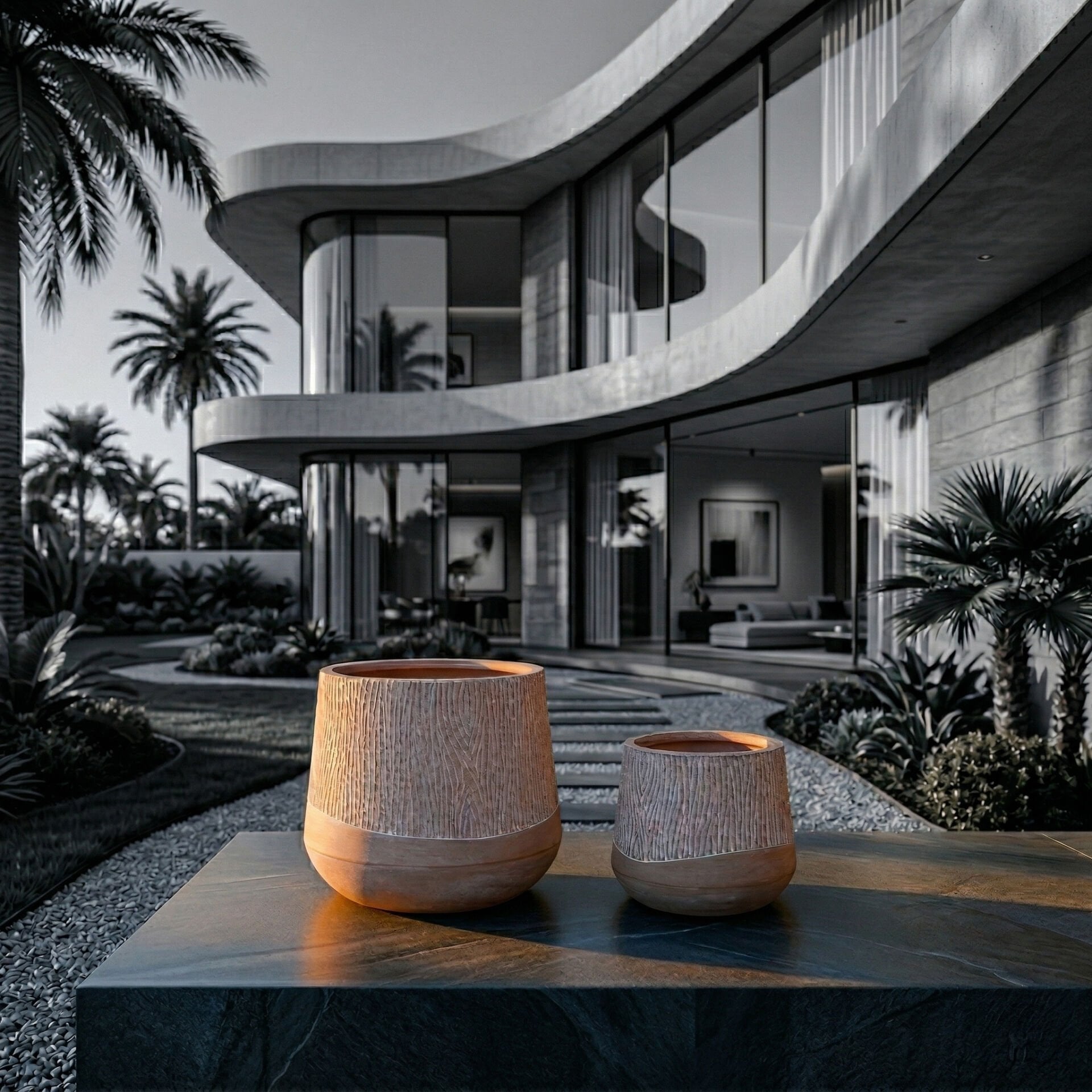 Bahçe Beton Saksı-1508Ab